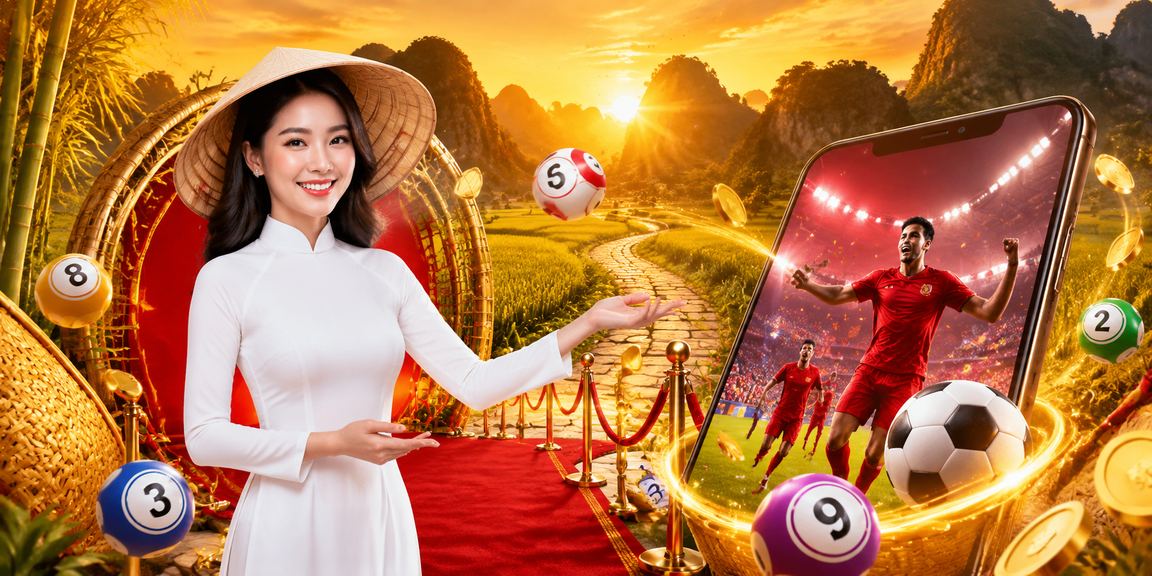 Người dùng tại Ninh Bình mặc áo dài kiểm tra điểm VIP và xổ số trên điện thoại